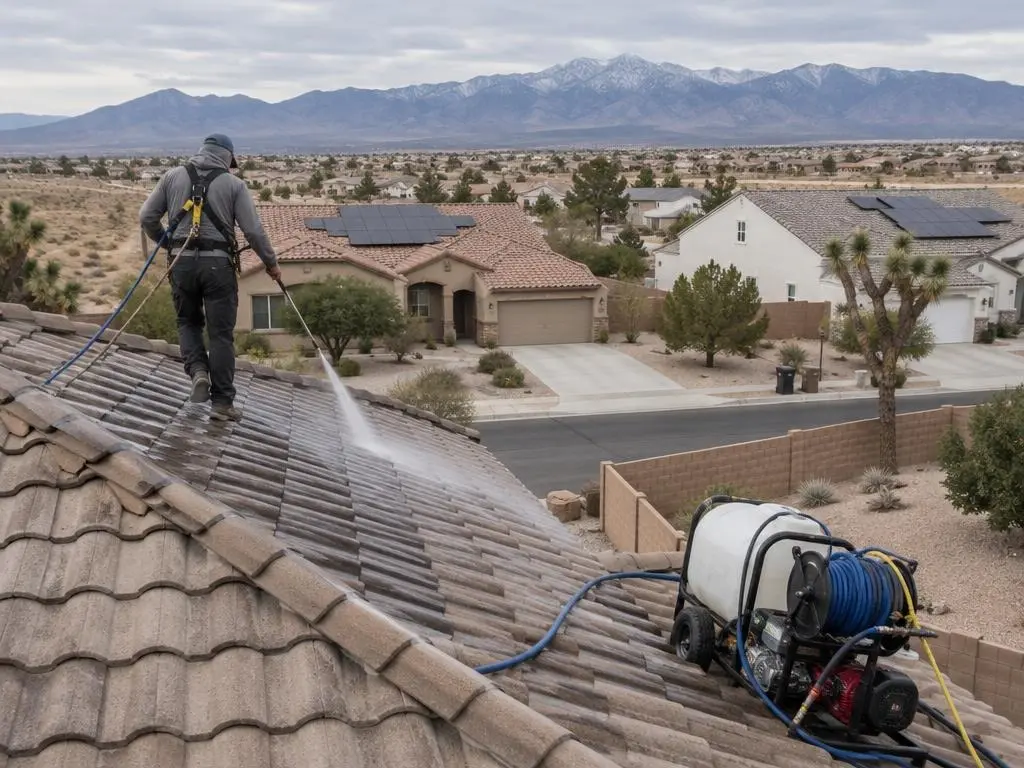 Roof Soft Washing in Hesperia, CA