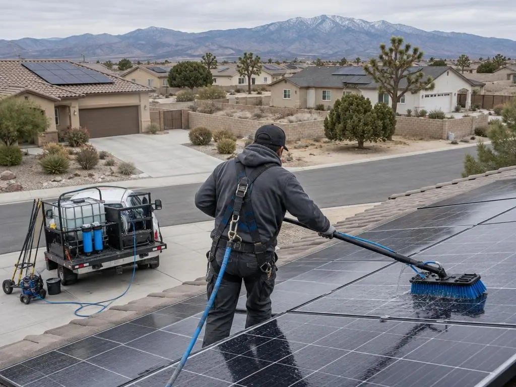 Solar Panel Cleaning in Hesperia, CA